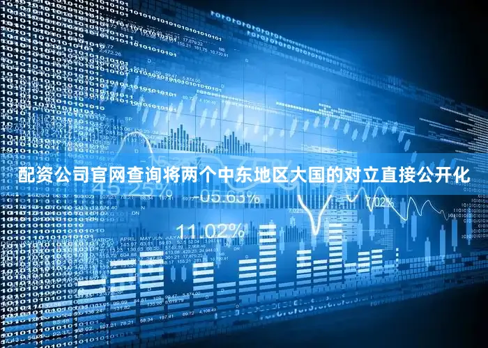 配资公司官网查询将两个中东地区大国的对立直接公开化